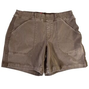 Spanx Women's Stretch Twill Shorts Distressed Size Medium
